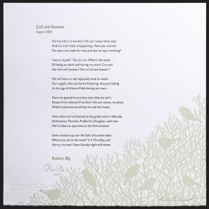 The text with an image of birds in a bramble