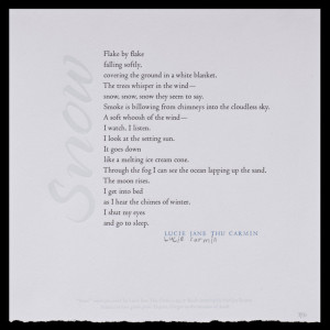 The text with a large word 