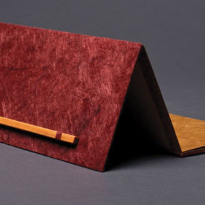 The award showing how it folds