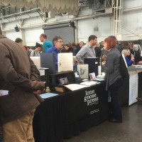 Table set-up at the conference