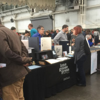 Table set-up at the conference
